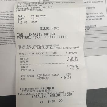 A101 Yanlış Yatak Teslimatı