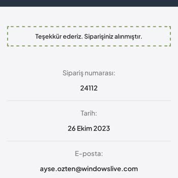 Prime Fırsat (Primefirsat.com) Sipariş Bilgilendirmesi Yapılmadı