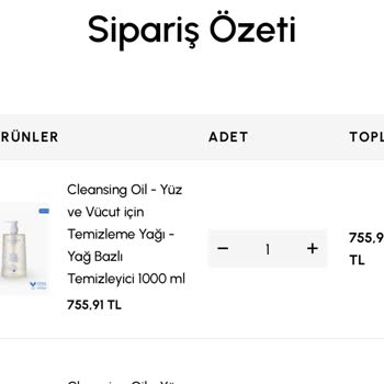 Cosmed 1000ml Ürün 463TL Fiyatta Sipariş Ettim 40ml Tester Ürün Gönderildi