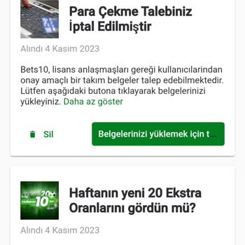 BETS10 Para Çekme İşlemini Engelliyor