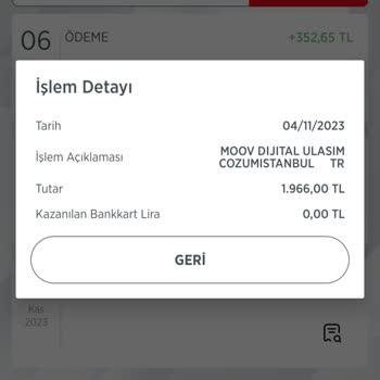 Getir Araç Moov Ödeme