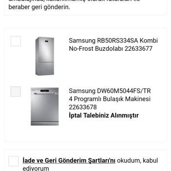A101 Ürün Teslim Edilmedi.