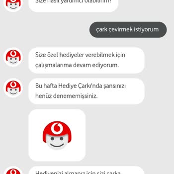 Vodafone Her Şey Yanımda Hediye Çarkı Hatası