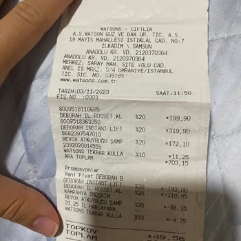 Deborah Satış Temsilcisi Hatası