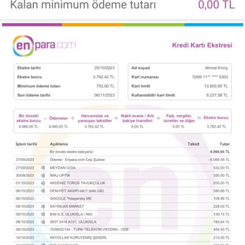 Tarım Kredi Kooperatif Market Fazla Para Aldılar