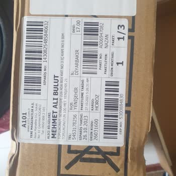 A-101 İn Yanlış Ürün Kodu Ve Yanlış Ürün Modeliyle Ürün Göndermesi.