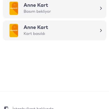 İBB - İstanbul Büyükşehir Belediyesi Anne Kart Basım