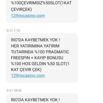 Rio Casino Sürekli Mesaj Gönderen Numaralar