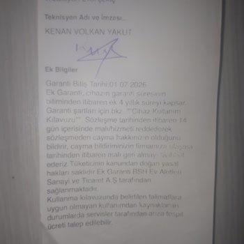Defolu Profilo Buzdolabı Çürümesi