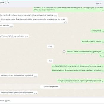 Grimelange İade Kabul Etmemesi - Sorumsuzluk