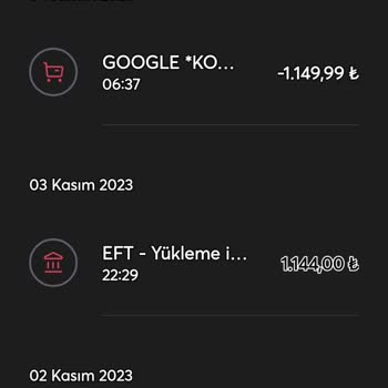 İninal Kart EFT Para Yükleme Sorunu
