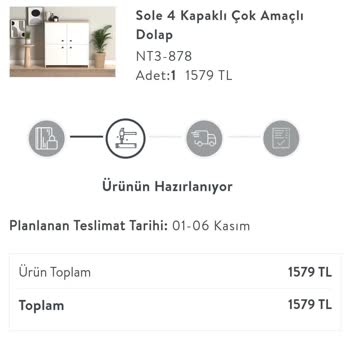 Vivense 30 Gün Geçmesine Rağmen Siparişimi Kargoya Vermedi