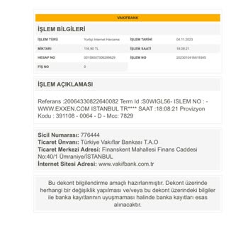Exxen Üyelik İptali Ve Hesabımdan Para Kesilmesi
