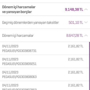 Pegasus Yapmadığı İşlem İçin 4 Defa Paramı Çekti