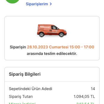 Migros Ürün İadesi Sonucu Para İadesinin Halen Gerçekleşmemesi