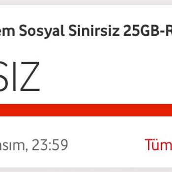 Vodafone'da Sınırsız Sosyal Medya Olmasına Rağmen İnternetten Gidiyor
