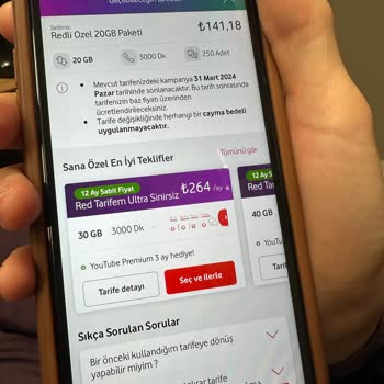 Vodafone Tarife Değişikliğinde Kişisine Göre Fiyat Farkı