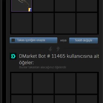 Dmarket.com Steam Gerekli Takas Olmaması