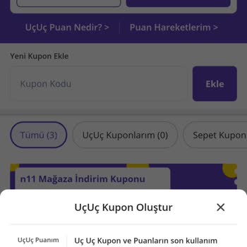 N11 Uç Uç Puanları Kullandırtmadı