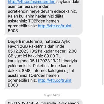 Vodafone Hizmet Kesintim Mevcut