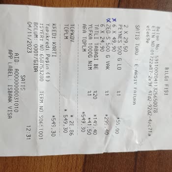 A101 Raf Etiketi İle Kasadaki Fiyat Farkı.