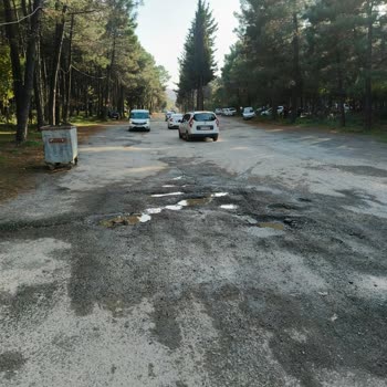 Aydos Orman Park Aydos Ormanının Bozuk Yolları