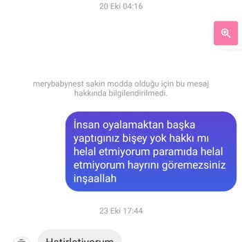 Mery Babynest Aldığım Ürünü Göndermediler