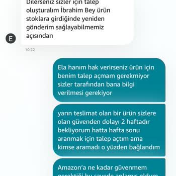 Amazon Türkiye Siparişimi Teslim Etmiyor.