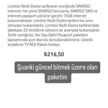 Vodafone Sınırsız Paket Sorunu