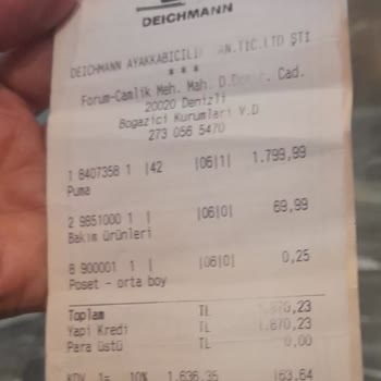 Deichmann Alınan Ayakkabının Garantisinin Sağlanmaması