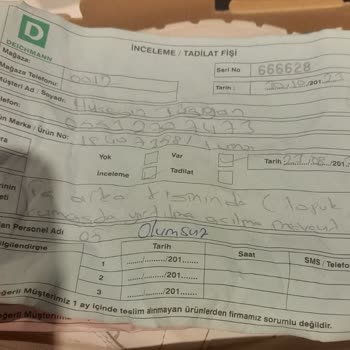 Deichmann Alınan Ayakkabının Garantisinin Sağlanmaması
