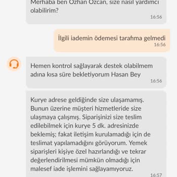 Trendyol Yemek Sipariş Gelmedi Ama Parası Alındı İade Yapılmadı