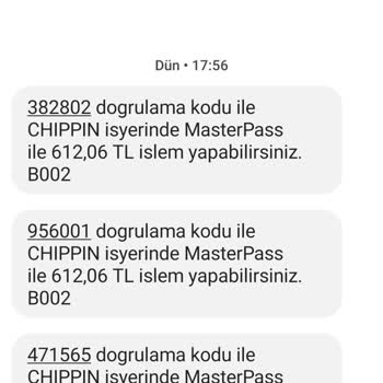 Chippin Ödeme Sorunu