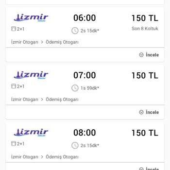 Kale Seyahat Sefer Süresinin 3.5 Saat Uzaması