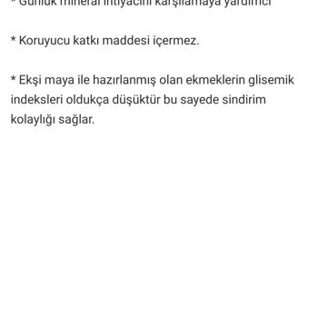 Migros La Lorraine Marka Ekmeğin İçeriği Hakkında
