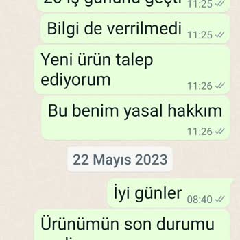 Schafer Servise Gönderilen Arızalı Ürün