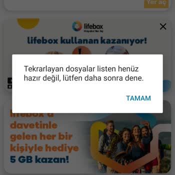 Lifebox Yer Açamama Sorunu