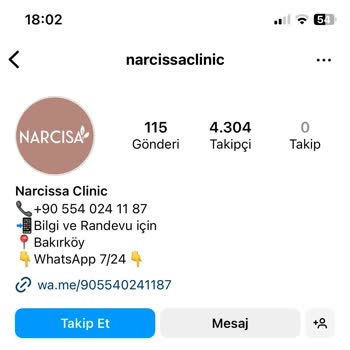 Narcissa Clinic Memnun Değilim