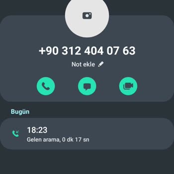 0312 404 07 63 ‪numaralı Telefondan Arandım.