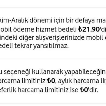 Vodafone Mobil Ödeme Sorunu