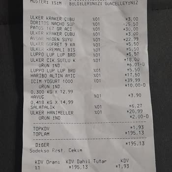 Ülker Çubuk Kraker Gramaj Hatası