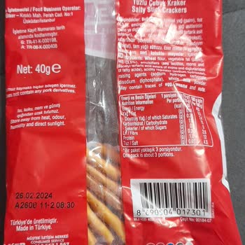Ülker Çubuk Kraker Gramaj Hatası