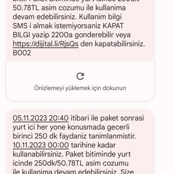 Turkcell Aşım Çözümü Ekstra 50 Lira