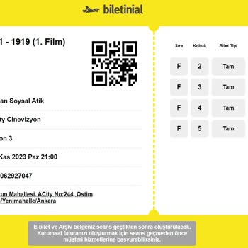 Biletinial.com Bilet Hatası Ve Değişim Talebi