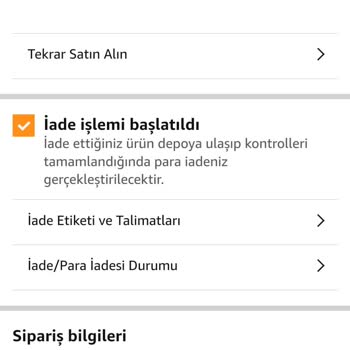 Amazon Para İadesi Yapmıyor.
