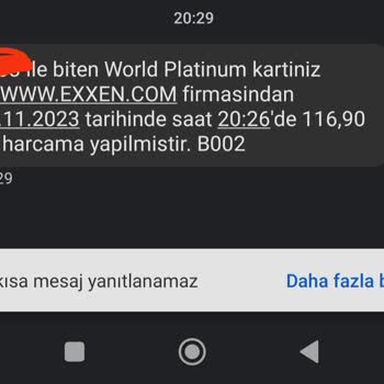 Exxen Üyelik İptali Sonrası Yanlış Ücretlendirme