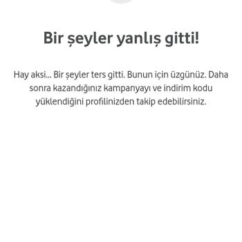Vodafone Hediye Çarkı Sorunu