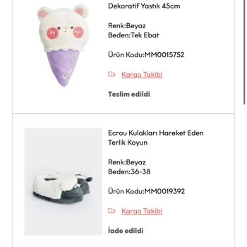 Ecrou Sipariş Ve İade Sorunu
