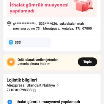 Aliexpress Te Gümrük Problemi Yaşanıyor.