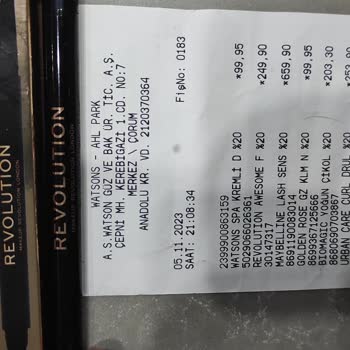 Çorum AHL Park AVM Watsons Mağazası Müşteri Memnuniyetsizliği